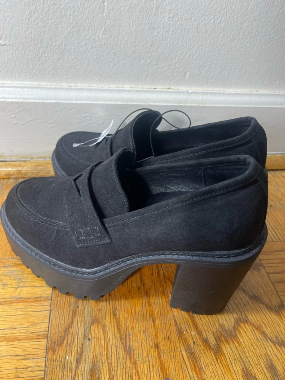 torrid Black Suede Platform Loafers